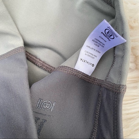 Athleta gray stripe hi rise leggings XS - Picture 5 of 5